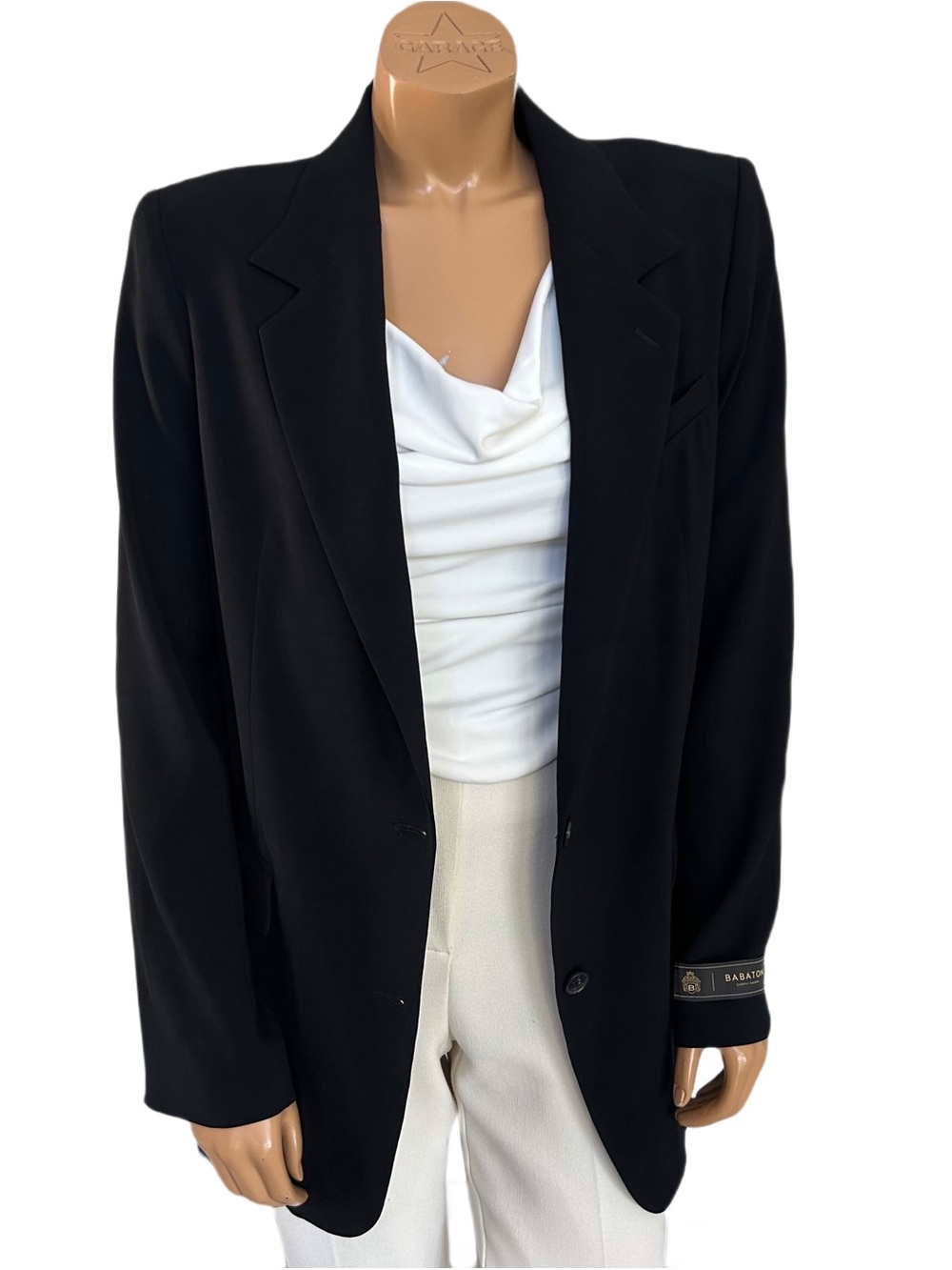 Babaton Black Single-Breasted Women's Blazer